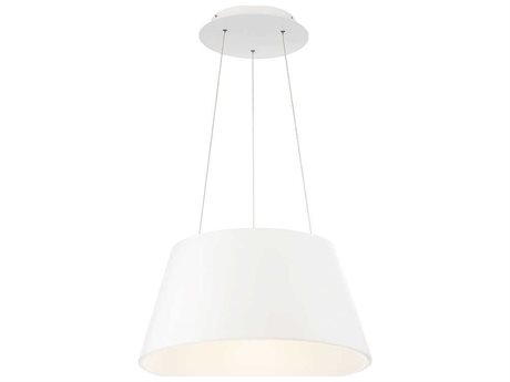dweLED by WAC Lighting Vida 1-Light White LED Drum Pendant