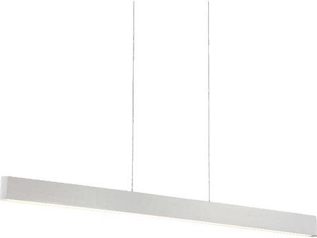 dweLED by WAC Lighting Volo 1-Light Brushed Aluminum Silver LED Linear Island Pendant