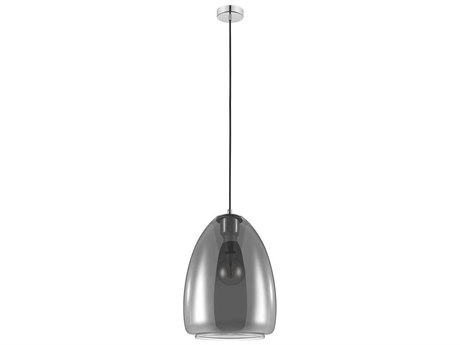 Eglo Alobrase 1-Light Matte Black Bell Mini Pendant