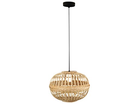 Eglo Amsfield 1-Light Brown Round Pendant