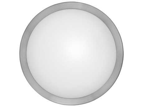 Eglo Arezzo 1-Light Matte Nickel Round Flush Mount