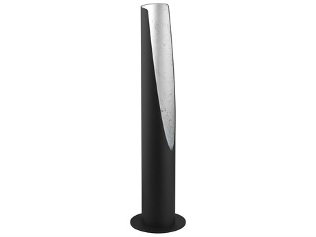 Eglo Barbotto Black White Silver Metal Table Lamp