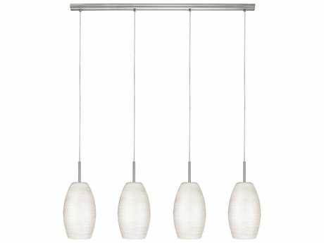 Eglo Batista 4-Light Matte Nickel Cylinder Island Pendant