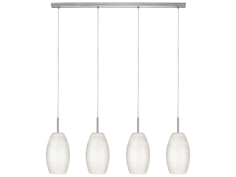 Eglo Batista 4-Light Matte Nickel Cylinder Island Pendant