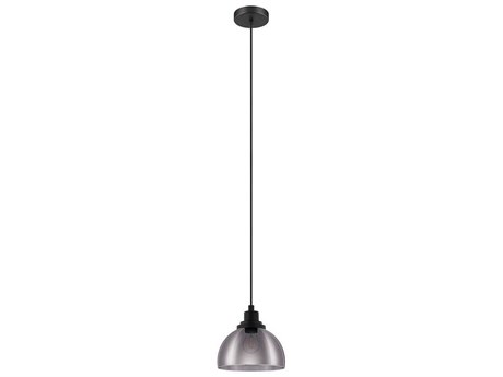 Eglo Belser 1-Light Black Dome Mini Pendant