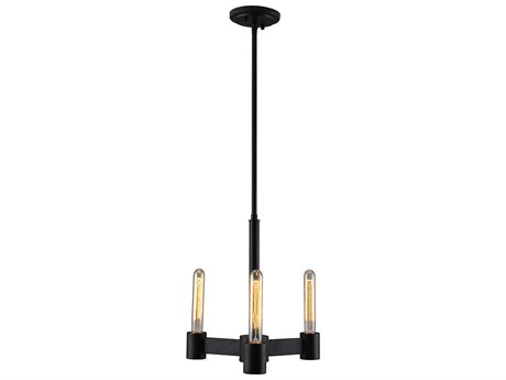 Eglo Broyles 3-Light Matte Black Chandelier