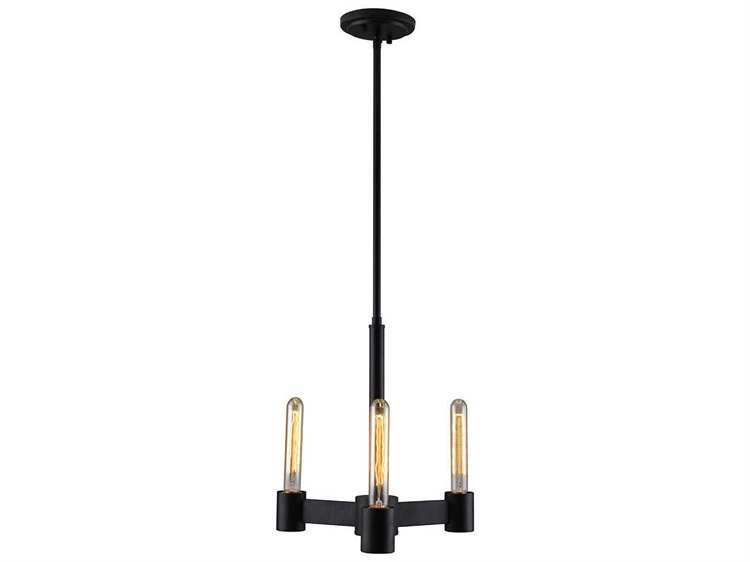 Eglo Broyles 3-Light Matte Black Chandelier