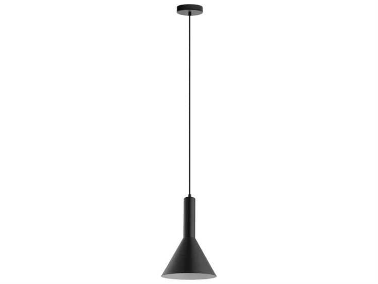 Eglo Canalello 1-Light Matte Black Mini Pendant