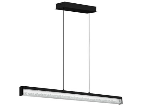 Eglo Cardito 1-Light Black Linear Island Pendant