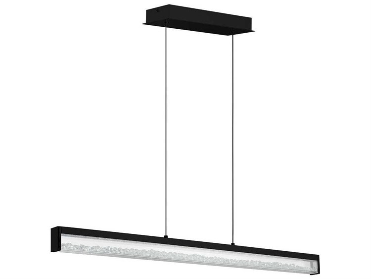 Eglo Cardito 1-Light Black Linear Island Pendant