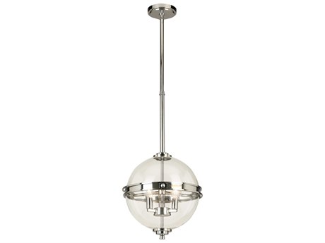 Eglo Cecillia 3-Light Chrome Globe Pendant