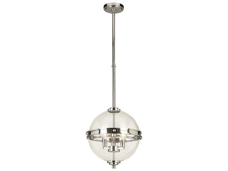Eglo Cecillia 3-Light Chrome Globe Pendant