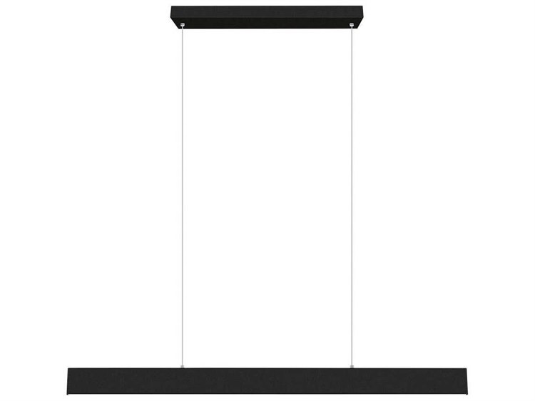 Eglo Climene 1-Light Matte Black Linear Island Pendant