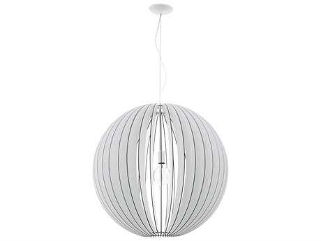Eglo Cossano 1-Light White Globe Pendant