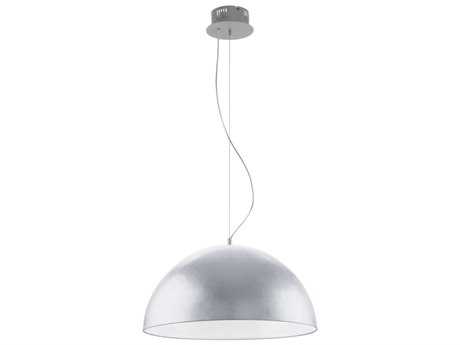 Eglo Gaetano 1-Light Silver Dome Pendant