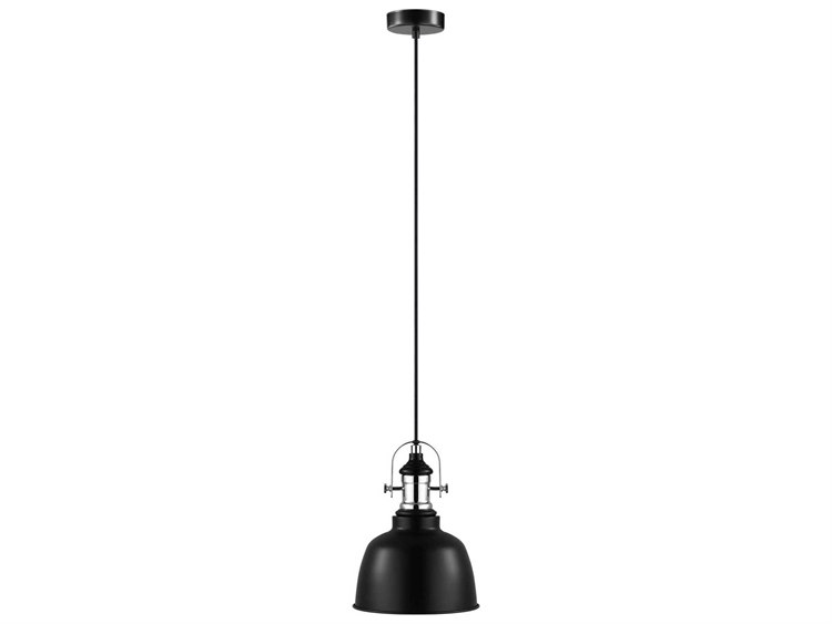 Eglo Gilwell 1-Light Black Dome Mini Pendant