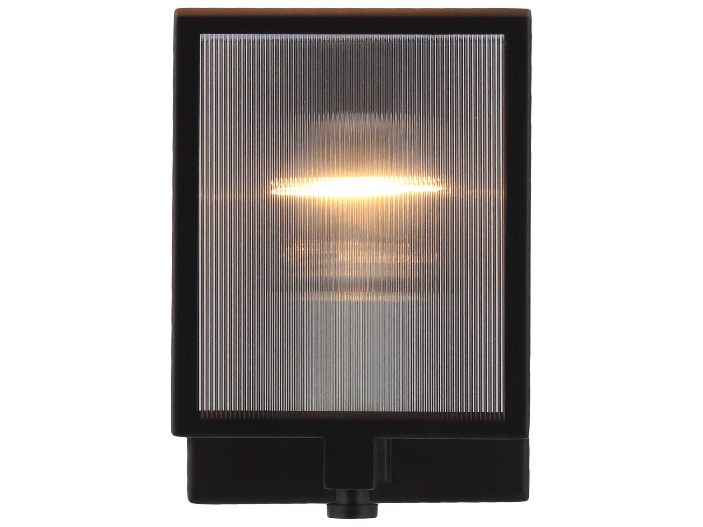 Eglo Henessy Black Brushed Nickel Glass Wall Sconce Egl203727a