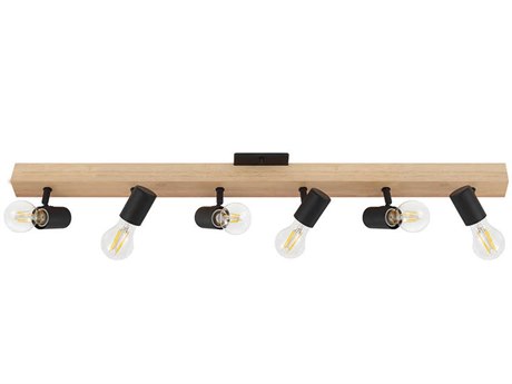 Eglo Kingswood 6-Light Brown Black Track & Rail Light