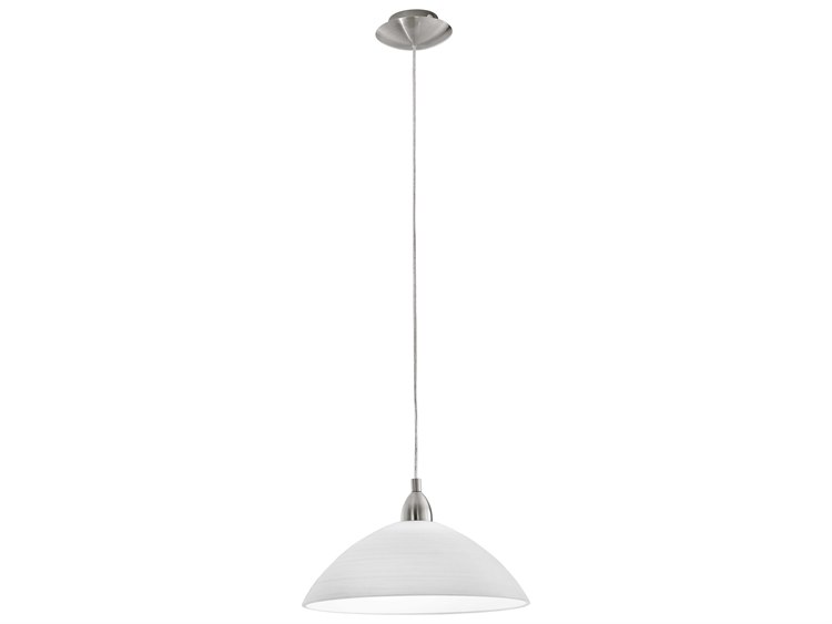 Eglo Lord 1-Light Matte Nickel Dome Pendant