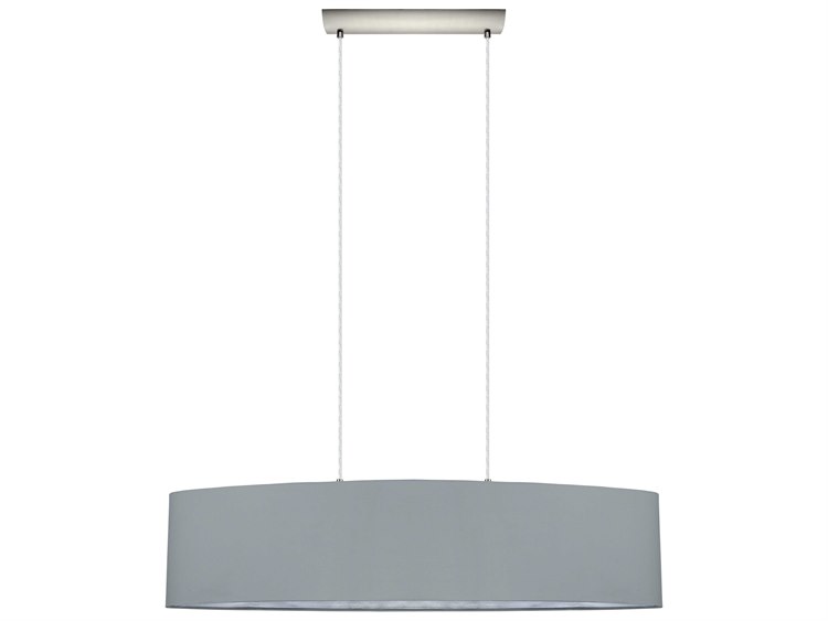 Eglo Maserlo 2-Light Satin Nickel Gray Island Pendant