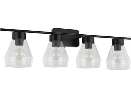 Eglo Montey 4-Light Matte Black Vanity Light