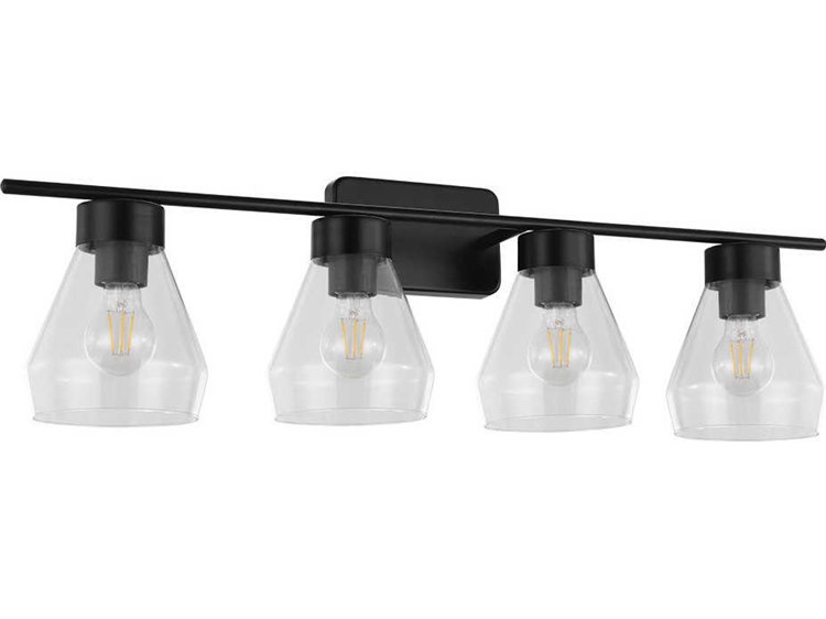 Eglo Montey 4-Light Matte Black Vanity Light