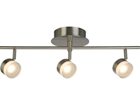 Eglo Newport Hill 3-Light Brushed Nickel Linear Track & Rail Light