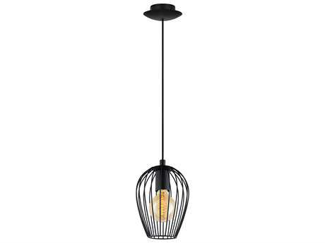 Eglo Newtown 1-Light Black Mini Pendant