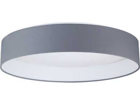 Eglo Palomaro 1-Light Charcoal Grey Black Round Flush Mount