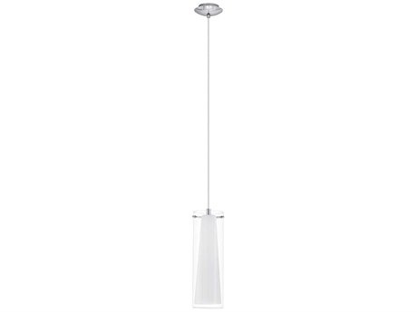 Eglo Pinto 1-Light Chrome Cylinder Mini Pendant