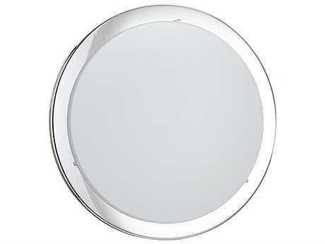 Eglo Planet 2-Light Chrome Round Flush Mount