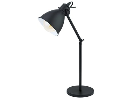 Eglo Priddy Black White Exterior Interior Metal Desk Lamp