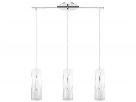 Eglo Rivato 3-Light Chrome Cylinder Island Pendant