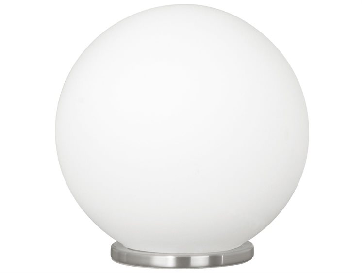 Eglo Rondo Silver Opal Frosted Glass Table Lamp