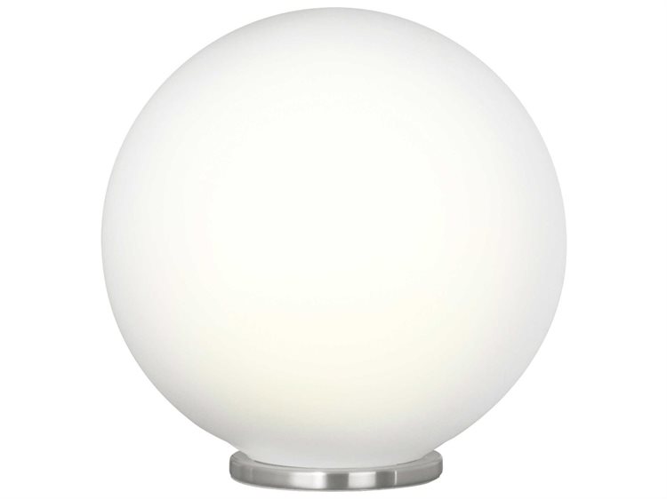 Eglo Rondo Silver Opal Frosted Glass Table Lamp