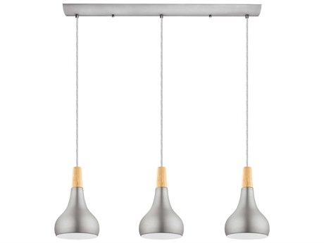 Eglo Sabinar Brushed Silver Nickel Island Pendant