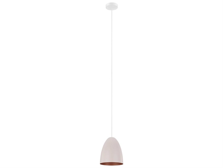 Eglo Sarabia 1-Light White Pink Mini Pendant