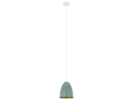 Eglo Sarabia 1-Light White Green Mini Pendant