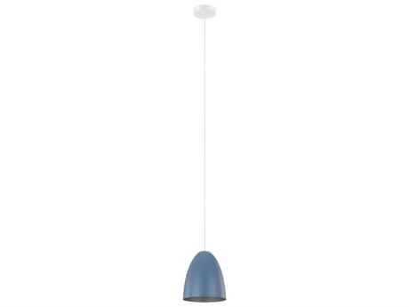 Eglo Sarabia 1-Light Pastel Dark Blue Silver Mini Pendant