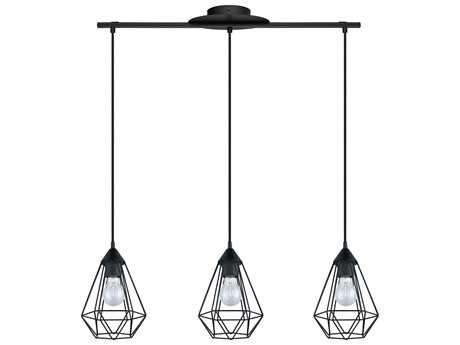 Eglo Tarbes 3-Light Matte Black Island Pendant