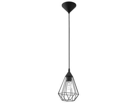 Eglo Tarbes 1-Light Matte Black Mini Pendant
