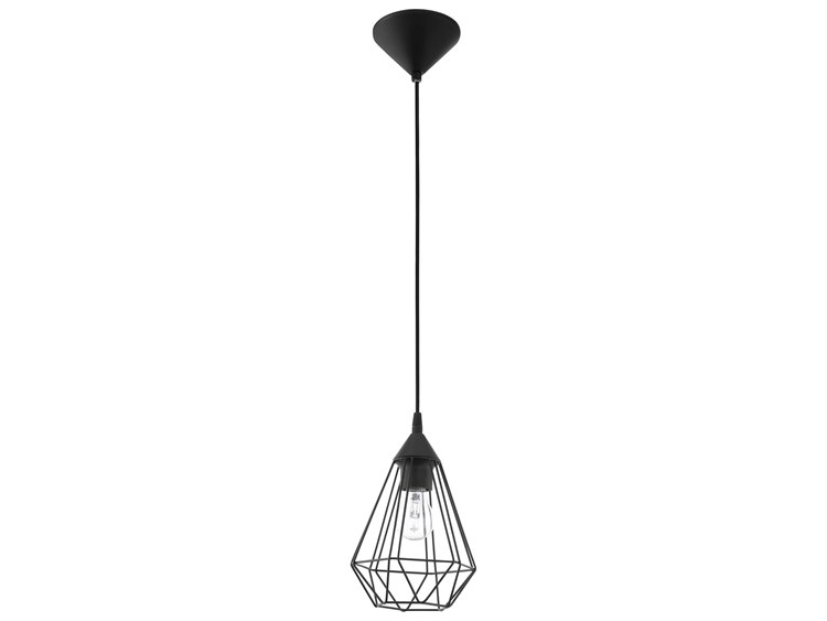 Eglo Tarbes 1-Light Matte Black Mini Pendant