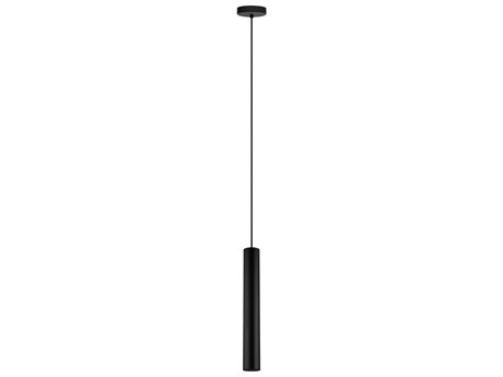 Eglo Tortoreto 1-Light Matte Black Cylinder Mini Pendant