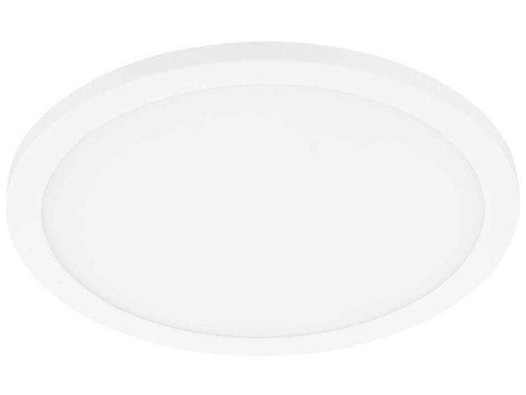 Eglo Trago 1-Light White Round Flush Mount