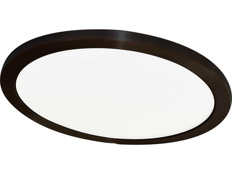 Eglo Trago 1-Light Black Round Flush Mount