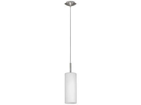 Eglo Troy 1-Light Matte Nickel Cylinder Mini Pendant