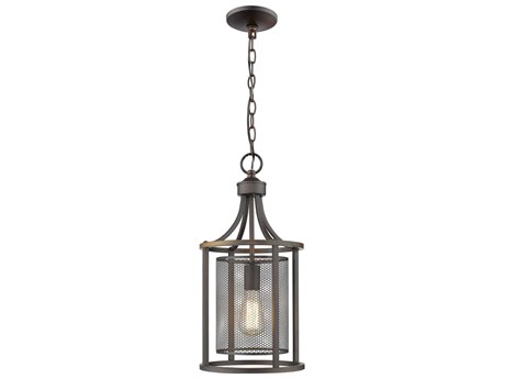 Eglo Verona 1-Light Oil Rubbed Bronze Cylinder Mini Pendant