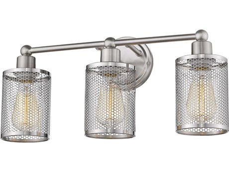 Eglo Verona 3-Light Brushed Nickel Vanity Light