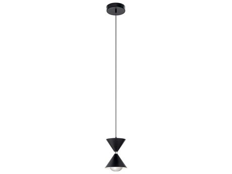 Elan Kordan 1-Light Matte Black LED Geometric Mini Pendant