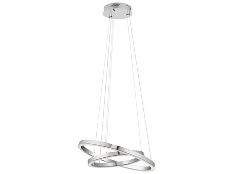 Elan Opus 2-Light Chrome LED Linear Pendant